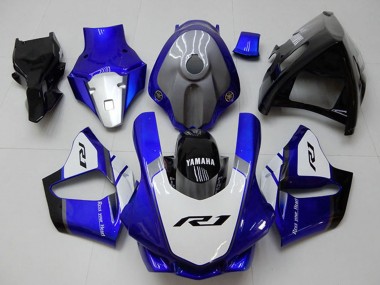 2015-2019 Yamaha YZF R1 Motorcycle Fairings - White Blue Glossy Black Canada