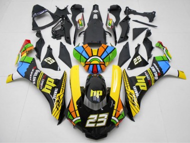 2015-2019 Yamaha YZF R1 Motorcycle Fairings - Yellow Red Blue Green HP Color Wheel 23 Canada