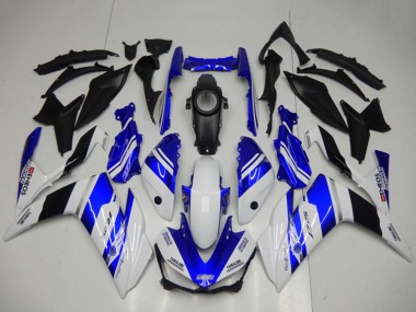 2015-2018 Yamaha YZF R3 Motorcycle Fairings - White Blue Black Yamalube ENEOS Canada