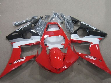 2003-2004 Yamaha YZF R6 Motorcycle Fairing Kits - Red White Glossy Black Canada