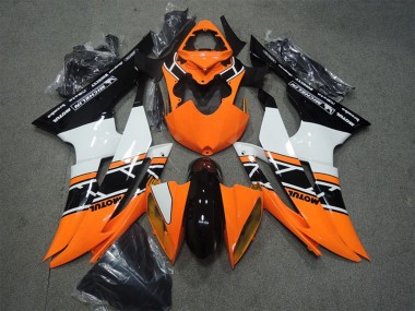 2008-2016 Yamaha YZF R6 Motorcycle Fairings - Orange White Glossy Black Motul Canada
