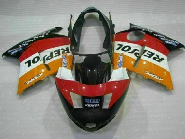 Cheap 1996-2007 Orange Repsol Honda CBR1100XX Motorbike Fairing Canada