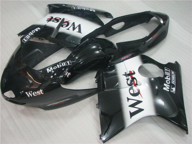 Cheap 1996-2007 Black White West Honda CBR1100XX Motorcycle Fairing Kit Canada Cheap 1996-2007 Black White West Honda CBR1100XX Motorcycle Fairing Kit Canada