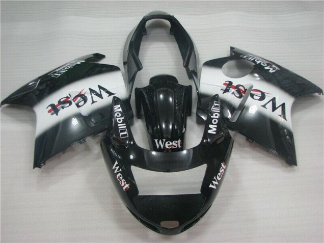 Cheap 1996-2007 Black White West Honda CBR1100XX Motorcycle Fairing Kit Canada Cheap 1996-2007 Black White West Honda CBR1100XX Motorcycle Fairing Kit Canada