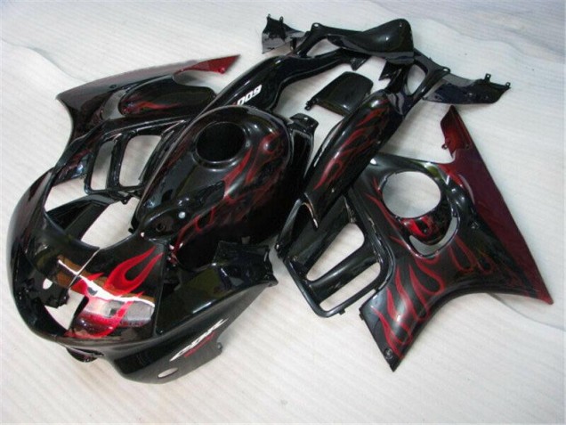 Cheap 1995-1998 Black Red Flame Honda CBR600 F3 Bike Fairings Canada Cheap 1995-1998 Black Red Flame Honda CBR600 F3 Bike Fairings Canada