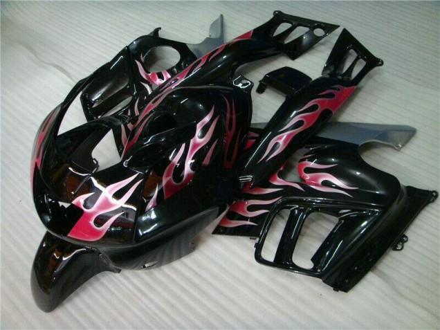 Cheap 1995-1998 Black Red Flame Honda CBR600 F3 Bike Fairing Kit Canada