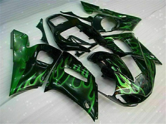 Cheap 1998-2002 Green Black Yamaha YZF R6 Motor Bike Fairings Canada