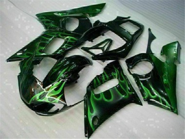 Cheap 1998-2002 Green Black Yamaha YZF R6 Motor Bike Fairings Canada