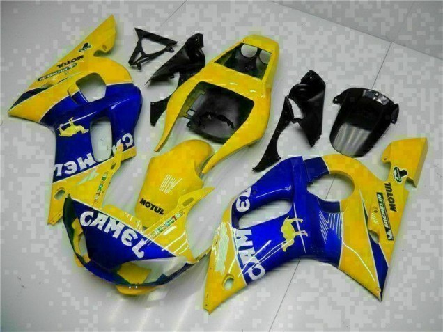 Cheap 1998-2002 Yellow Blue Yamaha YZF R6 Moto Fairings Canada Cheap 1998-2002 Yellow Blue Yamaha YZF R6 Moto Fairings Canada