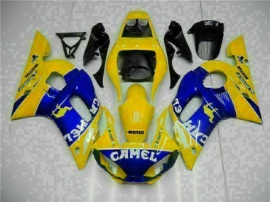 Cheap 1998-2002 Yellow Blue Yamaha YZF R6 Moto Fairings Canada