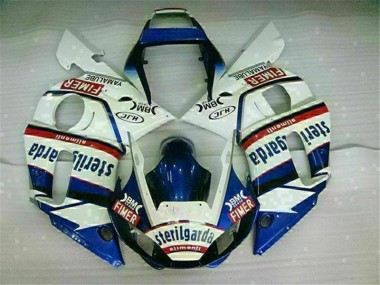 Cheap 1998-2002 Blue White Yamaha YZF R6 Motorcycle Fairings Kit Canada