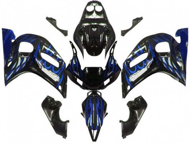 Cheap 1998-2002 Black Blue Flame Yamaha YZF R6 Motorcycle Bodywork Canada