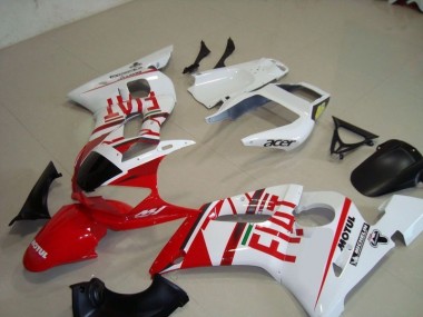 Cheap 1998-2002 White Red Fiat Motul Acer Yamaha YZF R6 Motorcycle Fairing Kit Canada