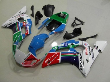 Cheap 1998-2002 Blue White Green Red Wudy Motul Dunlop Yamaha YZF R6 Bike Fairings Canada