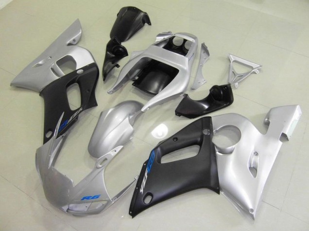 Cheap 1998-2002 Black Silver Yamaha YZF R6 Motorcycle Fairings Kit Canada Cheap 1998-2002 Black Silver Yamaha YZF R6 Motorcycle Fairings Kit Canada
