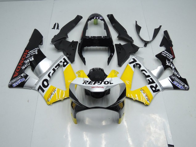 Cheap 2000-2001 Yellow Silver Black Repsol Honda CBR900RR 929 Motor Bike Fairings Canada Cheap 2000-2001 Yellow Silver Black Repsol Honda CBR900RR 929 Motor Bike Fairings Canada