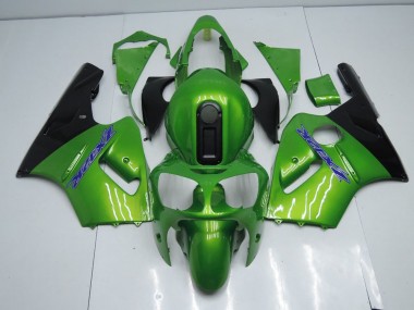 Cheap 2000-2001 Green and Black Kawasaki ZX12R Motorcycle Fairing Kits Canada