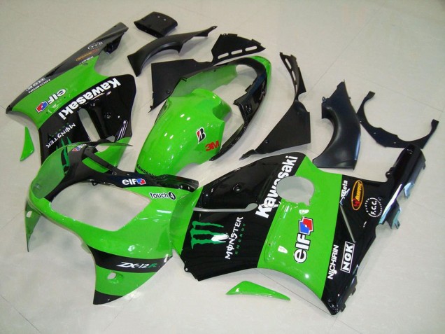 Cheap 2000-2001 Green Monster Kawasaki ZX12R Motorcycle Fairing Kit Canada