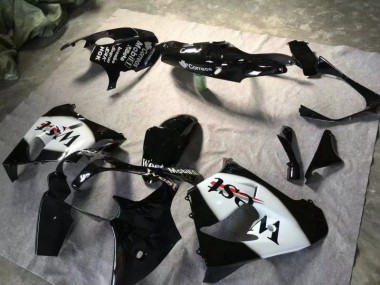 Cheap 2000-2001 Glossy Black White Kawasaki ZX9R Motorbike Fairing Kits Canada