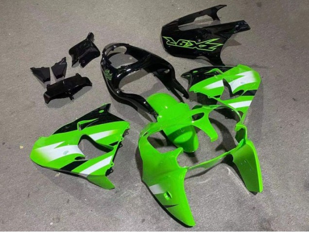 Cheap 2000-2001 Green Glossy Black Kawasaki ZX9R Motorcylce Fairings Canada