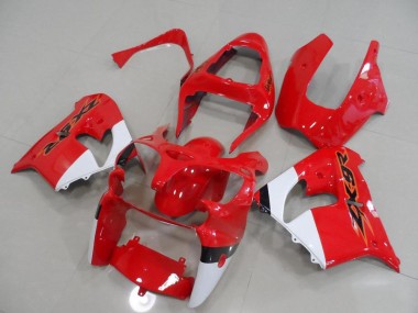 Cheap 2000-2001 Red and White Kawasaki ZX9R Motorcycle Fairing Canada