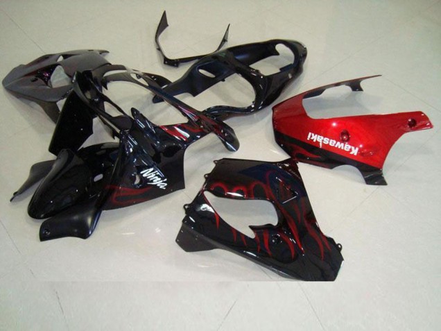Cheap 2000-2001 Red Flame Kawasaki ZX9R Motorbike Fairing Canada Cheap 2000-2001 Red Flame Kawasaki ZX9R Motorbike Fairing Canada