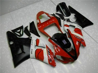 Cheap 2000-2001 Red Black Yamaha YZF R1 Motorbike Fairing Kits Canada