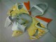 Cheap 2000-2002 White Yellow Flame Kawasaki ZX6R Bike Fairings Canada