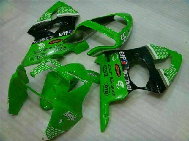 Cheap 2000-2002 Green Black Kawasaki ZX6R Motor Bike Fairings Canada Cheap 2000-2002 Green Black Kawasaki ZX6R Motor Bike Fairings Canada