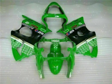 Cheap 2000-2002 Green Black Kawasaki ZX6R Motorcycle Bodywork Canada