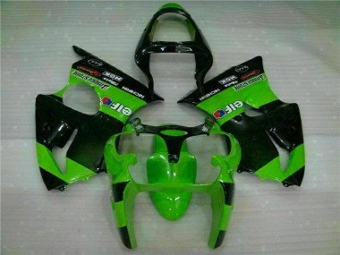 Cheap 2000-2002 Green Kawasaki ZX6R Motorbike Fairing Kits Canada