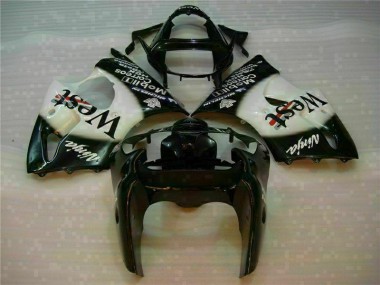 Cheap 2000-2002 Black West Ninja Kawasaki ZX6R Motorcycle Fairings Kits Canada
