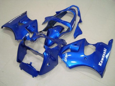 Cheap 2000-2002 Blue with White Decals Kawasaki ZX6R Motorcycle Replacement Fairings Canada