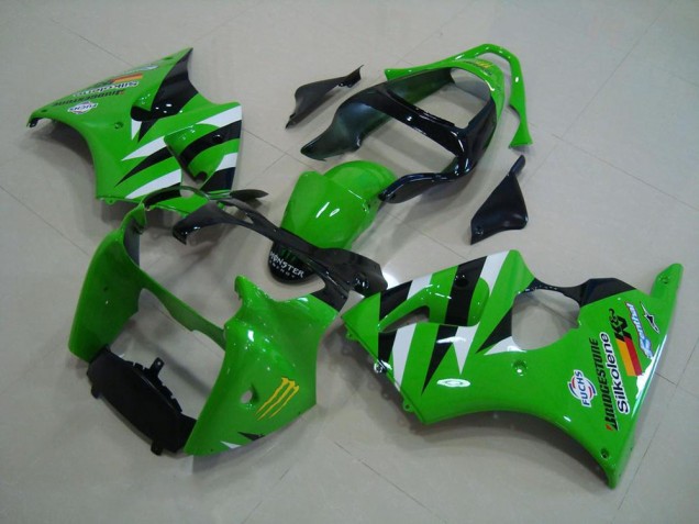 Cheap 2000-2002 Green Black Kawasaki ZX6R Motor Fairings Canada Cheap 2000-2002 Green Black Kawasaki ZX6R Motor Fairings Canada