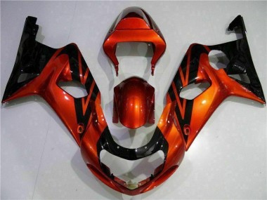 Cheap 2000-2002 Orange Black Suzuki GSXR 1000 Bike Fairing Canada