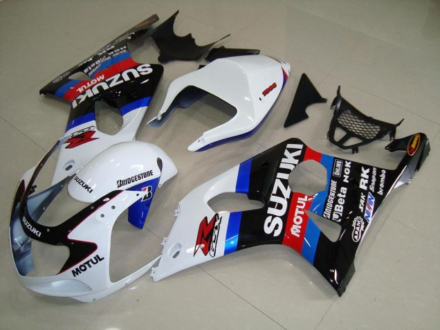 Cheap 2000-2002 Black White Blue Suzuki GSXR 1000 Moto Fairings Canada Cheap 2000-2002 Black White Blue Suzuki GSXR 1000 Moto Fairings Canada