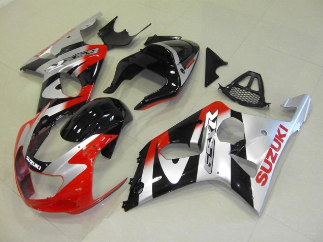 Cheap 2000-2002 Red Silver Suzuki GSXR 1000 Motorcycle Fairings Canada Cheap 2000-2002 Red Silver Suzuki GSXR 1000 Motorcycle Fairings Canada