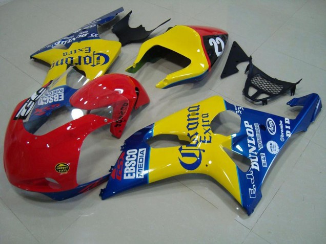 Cheap 2000-2002 Red Yellow Blue Corona Race Suzuki GSXR 1000 Motorbike Fairings Canada Cheap 2000-2002 Red Yellow Blue Corona Race Suzuki GSXR 1000 Motorbike Fairings Canada
