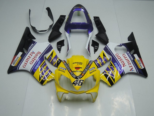 Cheap 2001-2003 Yellow White Nastro Azzurro Honda CBR600 F4i Motorbike Fairing Canada Cheap 2001-2003 Yellow White Nastro Azzurro Honda CBR600 F4i Motorbike Fairing Canada