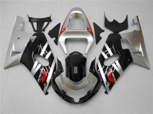 Cheap 2001-2003 Silver Suzuki GSXR 600/750 Motorcycle Fairings Kits Canada Cheap 2001-2003 Silver Suzuki GSXR 600/750 Motorcycle Fairings Kits Canada