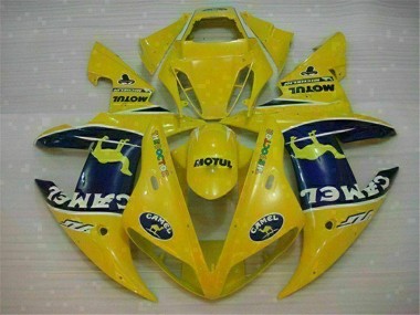 Cheap 2002-2003 Yellow Yamaha YZF R1 Motorcycle Fairing Kit Canada