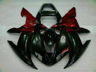 Cheap 2002-2003 Black Red Yamaha YZF R1 Bike Fairing Canada