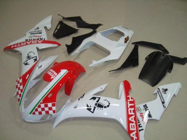 Cheap 2002-2003 Red White Flag Yamaha YZF R1 Bike Fairings Canada