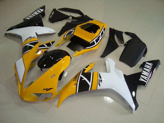 Cheap 2002-2003 Yellow Anniversary Yamaha YZF R1 Replacement Motorcycle Fairings Canada