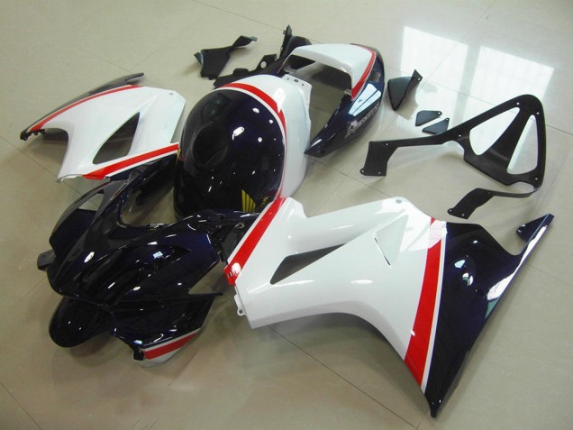 Cheap 2002-2013 White Dark Blue Honda VFR800 Motorbike Fairing Canada