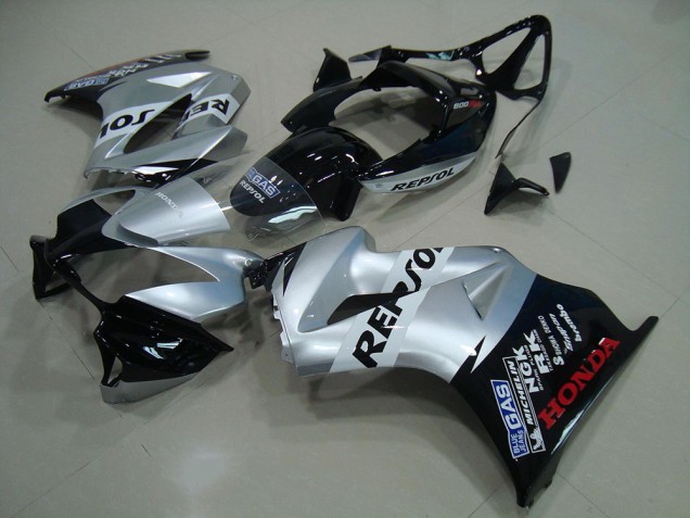 Cheap 2002-2013 Silver Repsol Honda VFR800 Moto Fairings Canada Cheap 2002-2013 Silver Repsol Honda VFR800 Moto Fairings Canada