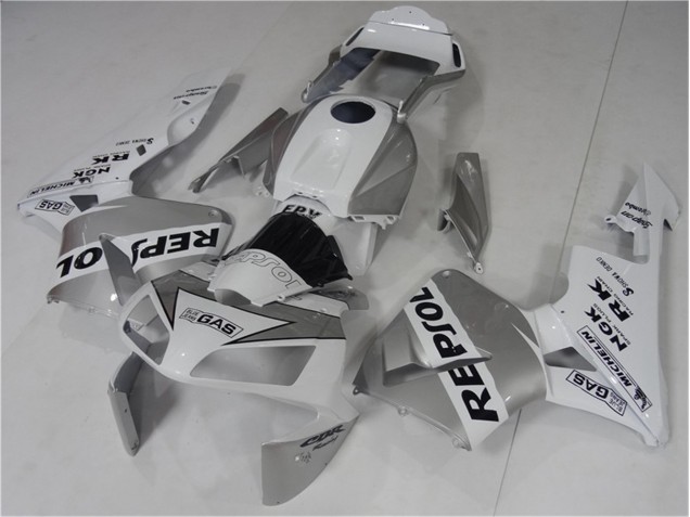Cheap 2003-2004 Silve White Black Repsol Honda CBR600RR Bike Fairings Canada Cheap 2003-2004 Silve White Black Repsol Honda CBR600RR Bike Fairings Canada