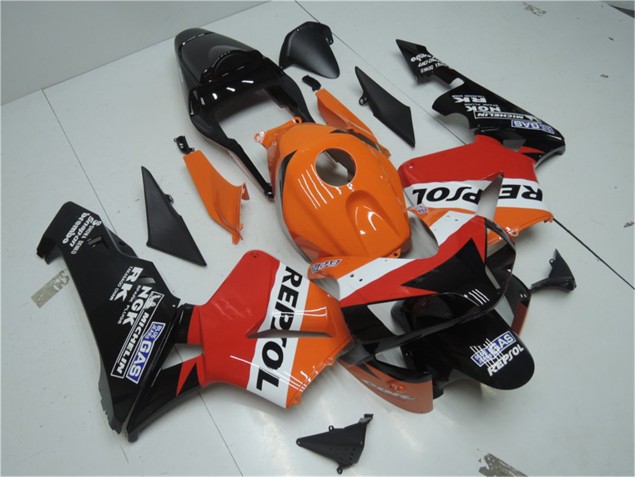 Cheap 2003-2004 Orange Red Black Repsol Honda CBR600RR Motor Bike Fairings Canada Cheap 2003-2004 Orange Red Black Repsol Honda CBR600RR Motor Bike Fairings Canada