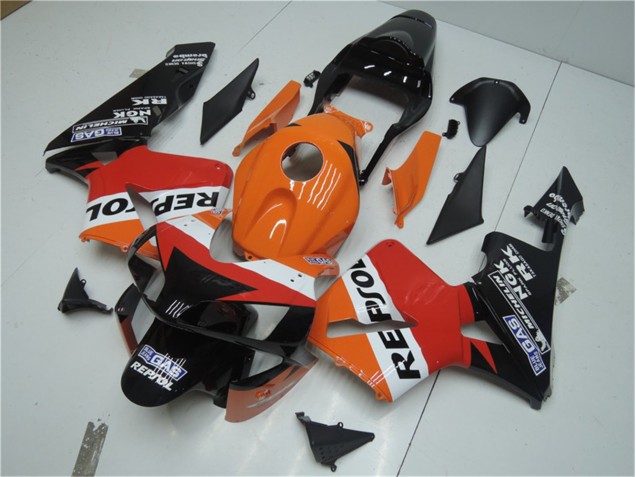 Cheap 2003-2004 Orange Red Black Repsol Honda CBR600RR Motor Bike Fairings Canada Cheap 2003-2004 Orange Red Black Repsol Honda CBR600RR Motor Bike Fairings Canada