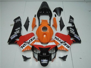 Cheap 2003-2004 Orange Red Black Repsol Honda CBR600RR Motor Bike Fairings Canada